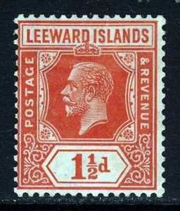 LEEWARD ISLANDS KG V 1926 1½d. Red Die II Wmk Multiple Script CA SG 63 MINT - Picture 1 of 2