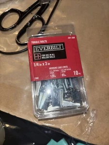 Everbilt 1/14" x 3" Bulloni a levetta in zinco confezione da 10 - Foto 1 di 2