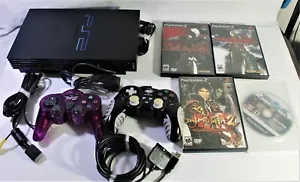 PLAY STATION 2 PS2 FAT KONSOLE MIT 4 VIDEOSPIELEN UND ZWEI CONCONTROLLERN - Bild 1 von 12