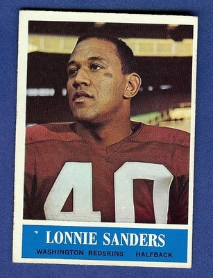 1964 Philadelphia Football Lonnie Sanders #193 Washington Redskins NM-MT - Image 1 of 2