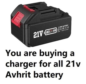 🔥ac adapter battery Charger for all avhrit 21v battery polisher impact wrench - Picture 1 of 4