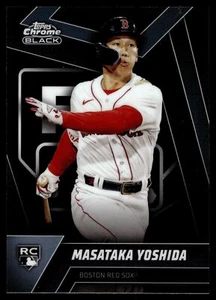 2023 Topps CHROME BLACK MASATAKA YOSHIDA ROOKIE DESIGN VARIATION #11 RED SOX RC - Picture 1 of 2
