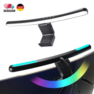 Gebogen Monitor Lampe LED Screenbar Bildschirmlampe Lichtleiste Dimmbar RGB - Afbeelding 1 van 12