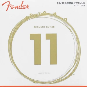 Jeu 6 cordes Fender acoustique Bronze Light 11-52 - Imagen 1 de 1