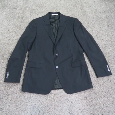 Blazer Samuelsohn Masculino 44L Alto Preto SB Bennet Casaco Esportivo de Lã Jaqueta Elástica - Imagem 1 de 4