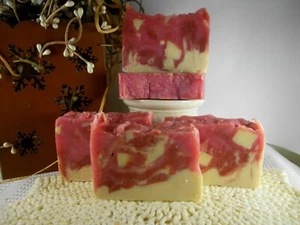 Jabón de leche de cabra victoriano rosa manteca de karité miel jabón artesanal natural jabón de regalo - Imagen 1 de 9