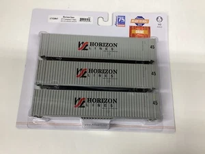 Athearn #28047 HO scale “Horizon Lines” 45' container 3 pack - Picture 1 of 1