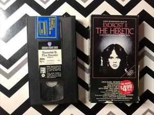 Exorcist II (2): The Heretic Linda Blair Vhs Tape Blockbuster Copy With Sticker - Picture 1 of 7