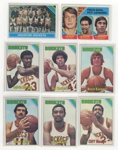 1975-76 Topps 8-Card Rockets Lot w Tomjanovich Murphy VINTAGE STAR EX-NM LOL1 - Bild 1 von 2