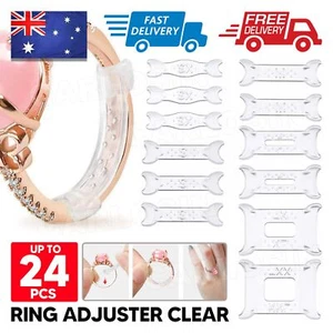 12/24xInvisible Tightener Ring Size Reducer Resizing Adjuster Pad Jewellery Tool - Picture 1 of 11