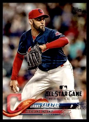 2018 Topps - Danny Salazar #38 Indians All Star Game Stamp SP Foto 1 de 2