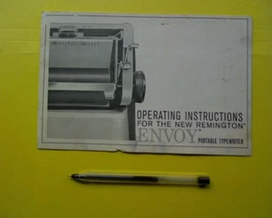 Remington Envoy Portable Typewriter OWNERS MANUAL Instruction book - Picture 1 of 2