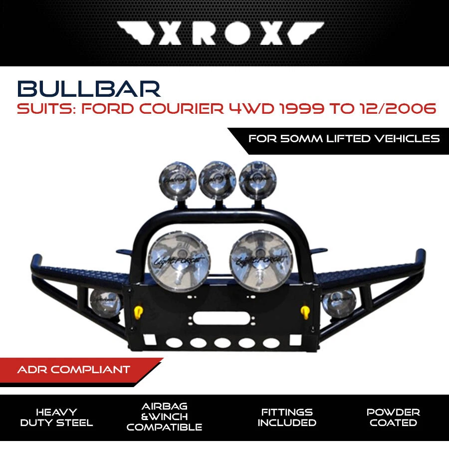 Xrox Bull Bar Fits Ford Courier 1999-12/2006 For 50mm Bodylift Bullbar 4x4 4WD - image 1 of 1