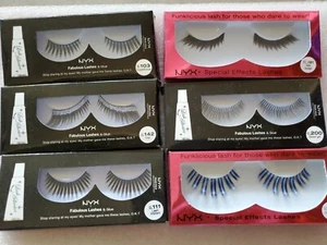 NYX Fabulous Lashes EL 103-142-111-181-200- 183 SUGARLICIOUS 6 False Eyelashes - Picture 1 of 3