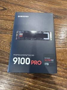 SAMSUNG SSD 9100 PRO 1TB, PCIe 5.0x4 M.2 2280, Seq. Read Speeds Up to - Picture 1 of 1