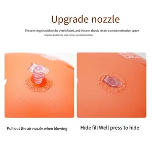 Bright Orange Inflatable Float for Adults and Kids with Safety - Picture 1 of 12