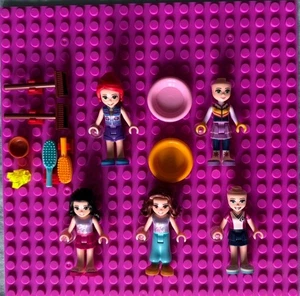 LEGO Friends Minifigures Lot (5) With Accessories.                  *GREAT DEAL* - Picture 1 of 1