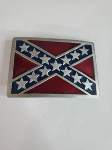 The Great American Buckle Co.  Flag Belt Buckle Made In Usa 1982 #D560 VTG - Picture 1 of 5