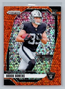 2024 Panini Prizm #315 Brock Bowers Orange Disco Prizm - Picture 1 of 2