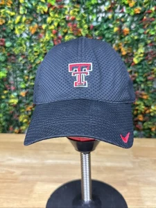 Nike Texas Tech Red Raiders 6 Panel Hat Black Red U7-CCH 2007 Vintage Rare NCAA - Picture 1 of 11