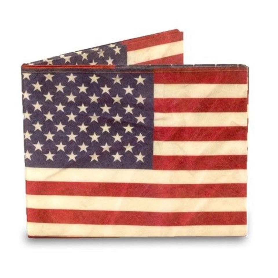 Dynomighty Men's US Flag - Super Thin Lightweight Tyvek Billfold - Image 1 of 2