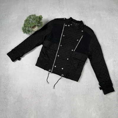 Balmain 男式夹克棉机车 L 码黑色  — 第 1/4 张图片