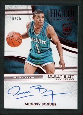 2024-25 MUGGSY BOGUES 16/25 АВТО PANINI БЕЗУПРЕЧНАЯ КОЛЛЕКЦИЯ АВТОГРАФЫ - Изображение 1 из 2