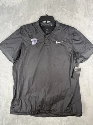 Camiseta Nike Stock Windshirt Masculina Grande Preta Manga Curta Ventilada Leve Beisebol - Imagem 1 de 4