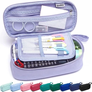Pencil Case Pouch Box Bag School Supplies Girls Boys Kids, Cute Preppy Stuff Lar - Picture 1 of 12