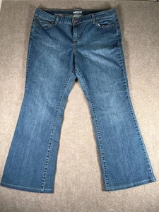 Levi's Damen 590 Bootcut Jeans 18W Mittelblau Baumwollmischung Reißverschluss Einfarbig - Bild 1 von 11