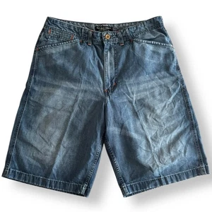 Vintage Ralph Lauren Polo Jeans Co. Utica Baggy Jeans Pantaloncini Denim Taglia 4 - Foto 1 di 15