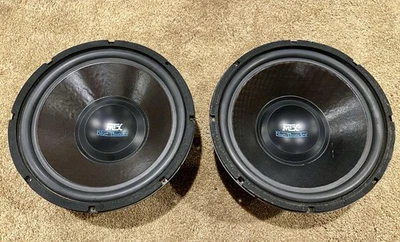 ¡Audio de coche de la vieja escuela! (par) Subwoofers MTX Blue Thunder 12”, Svc 4ohm. Hecho en Estados Unidos Foto 1 de 2