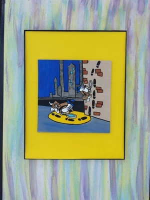 Pintura en lienzo plano Droopy Master Detective and Dribble 8x8 Foto 1 de 4