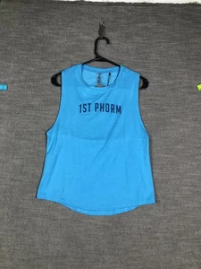 1st Phorm Shirt Womens Large Blue Tank Top Open Back Athletic Gym Yoga 1PWT0105 - Picture 1 of 9