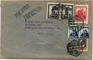 Copertina posta aerea SCW da Valencia a Bahia Blanca (Argentina) Impresos (3559) - Foto 1 di 2