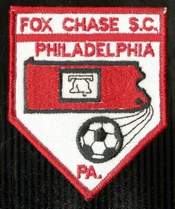 Parche bordado vintage FOX CHASE SOCCER CLUB PHILADELPHIA PA - Imagen 1 de 2