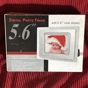 Digital Photo Frame 5.6 With Color Display And Video Clips - Picture 1 of 1