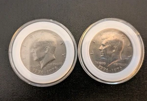 Lot 2 Bicentennial Kennedy Half Dollars (P/D) Clad - Bild 1 von 4