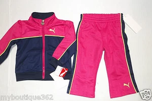 JUEGO JERSEY PUMA BEBÉ NIÑA 2 PIEZAS MANGA LARGA Y PANTALÓN 24 MESES NUEVO CON ETIQUETA - Imagen 1 de 5