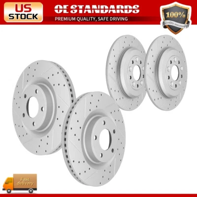 Rotores de freno de disco perforados delanteros traseros para Ford Edge Lincoln MKX 2011-2014 Foto 1 de 4