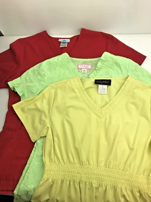 Lot Of 3  Solid Scrubs Tops Women's Koi/Baby Phat/SB Size S/XS - Image 1 of 4