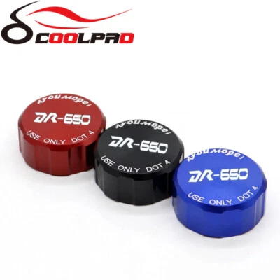 For SUZUKI DR650R/S DR650SE DR650S CNC Red Rear Brake Fluid Oil Cap Cover - Image 1 of 4