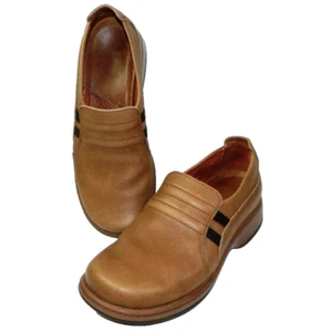 Zapatos sin cordones de cuero marrón Dansko confort Portugal 39 para mujer talla 8,5/9 - Imagen 1 de 15