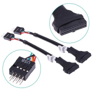 USB 3.0 20-Pin Motherboard Header Female To USB 2.0 9-Pin Male Adapter CabH'HQ - Picture 1 of 5