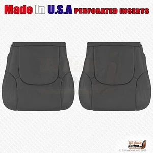 Driver & Passenger Bottoms Leather Cover Black Fits 2005 - 2021 Nissan Frontier - Picture 1 of 7
