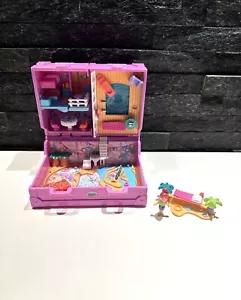 Vintage 1996 Bluebird Polly Pocket Surf N’ Swim Island Treasure Chest + Figure - Picture 1 of 13