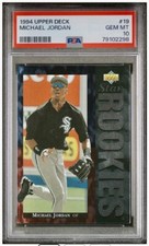 1994 Upper Deck Michael Jordan Rookie #19 PSA 10 GEM MINT Fresh Grade Low POP124
