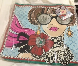 Brighton Sparkle and Shine Tote Bag Sealed New NWT Tom Clancy Art - MSRP $150 - Imagen 1 de 4