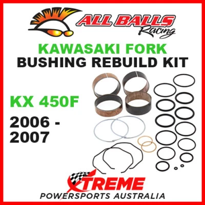 ALL BALLS 38-6068 Kawasaki KX 450F KX450F 2006-2007 MX Kit de buje de horquilla Foto 1 de 2