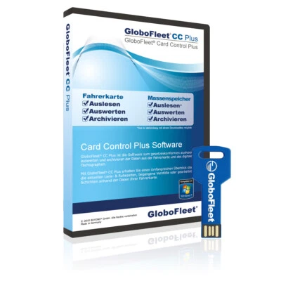GloboFleet Card Control Plus Software Fahrerkarte auslesen mit Verstoßauswertung - Bild 1 von 4